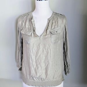 Zara Women's Beige Blouse Size M